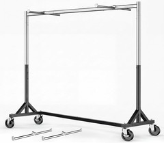 HOKEEPER Z Rack for Clothes Heavy Duty Clothing Rack 500 LBS with Display Arms
