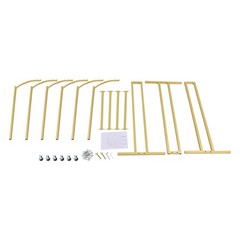Adjustable Height Garment Rack With Six Universal Wheels 45.6*19.6*55.12-70.87in