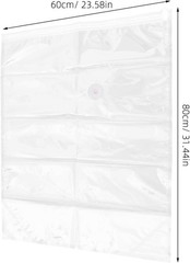 8pcs Vacuum Storage Bags for Clothes and Blankets, Pa Pe Compression Bags wit…