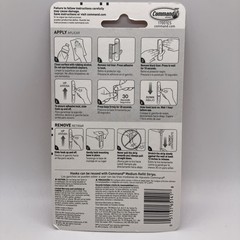 Lot of 3 PACKS Command General Purpose Hooks Medium 3 lb 2 Hooks 4 Strips Per Pk