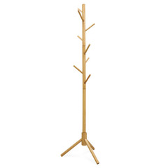 Solid Wooden Coat Rack Hat Hanger Hooks Hall Entryway Jacket Umbrella Tree Stand