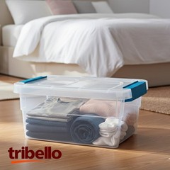 Clear Plastic Storage Bins with Lids 15 Quart Stackable Organizers for Office