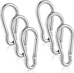 6PCS Stainless Steel Flag Clips Heavy Duty Snap Hooks Accessories