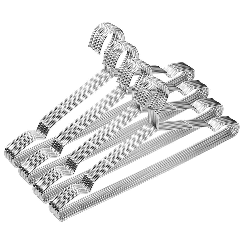 Metal Hangers Clothing Heavy Duty for Closet Stainless Steel Hanger 16.5in by…