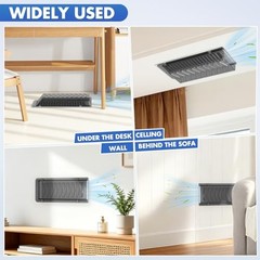 Grey Heavy Duty Snap-Lock Heater & Air Vent Deflector – One Piece – 2 Pack