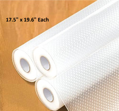 EVA Clear Shelf Liner for Kitchen Cabinets/Drawers Non-Adhesive 17.5″x19.6″ 3 pk