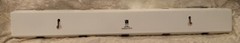 Umbra New Contemporary Modern White Wood Metal 5 Hooks Coat Hat Rack Organizer
