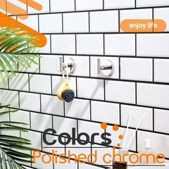 Robe Hook Polished Chrome Bath Towel Hooks Stainless Steel Wall Hooks for Bat…