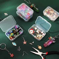5Pcs/10Pcs PP Storage Box Mini Transparent Plastic Case Container Square Rectang