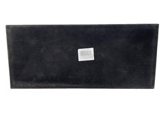 Silver Vegan Leather Snakeskin Magazine Holder Handles Storage Bin