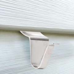 10 Pcs Vinyl Siding Hooks Heavy Duty Stainless Steel Low Profile No Hole Hanger
