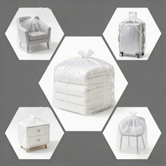 Large Plastic Bags 40 x 60 inches Clear Storage Bags Great for Moisture-proof,
