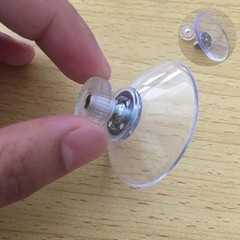 10PCS Strong Suction Cups with M4 Screw Rod Knurled Hook Clear Kitchen Glass USA