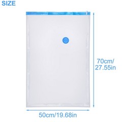 10 x Jumbo Vacuum Storage Bags Travel Space Saver Garment Seal Clothes Hand Pump