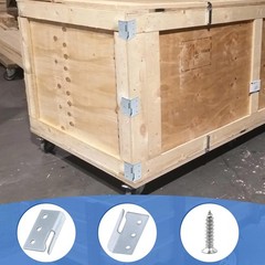 16 Set(32pcs) Trailer Wood Sides Bracket Heavy Duty Trailer Rack Corner Conne…