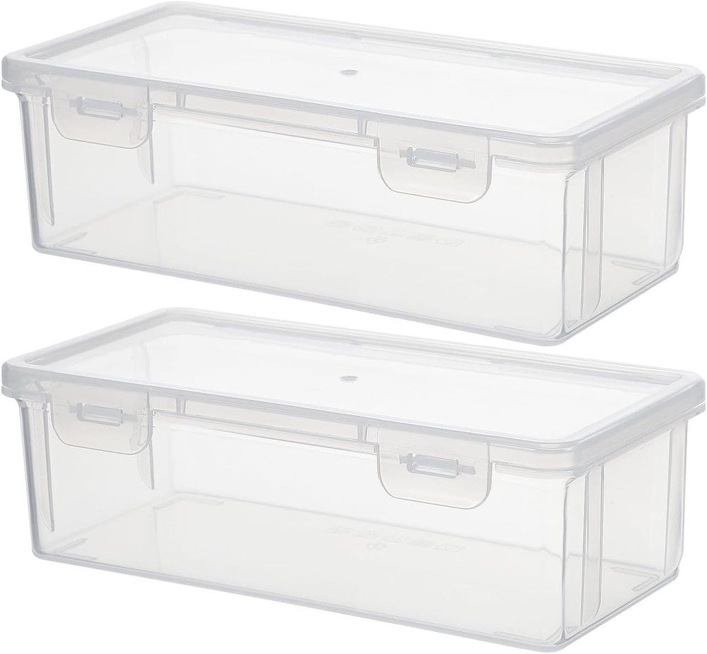 Bread Stora Box Airtight Plastic Container 7.48X3.74X2.36In