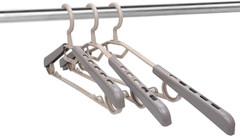 6-Pack Adjustable Clothes Hangers Heavy Duty Swivel Hook Coat Jacket Dress