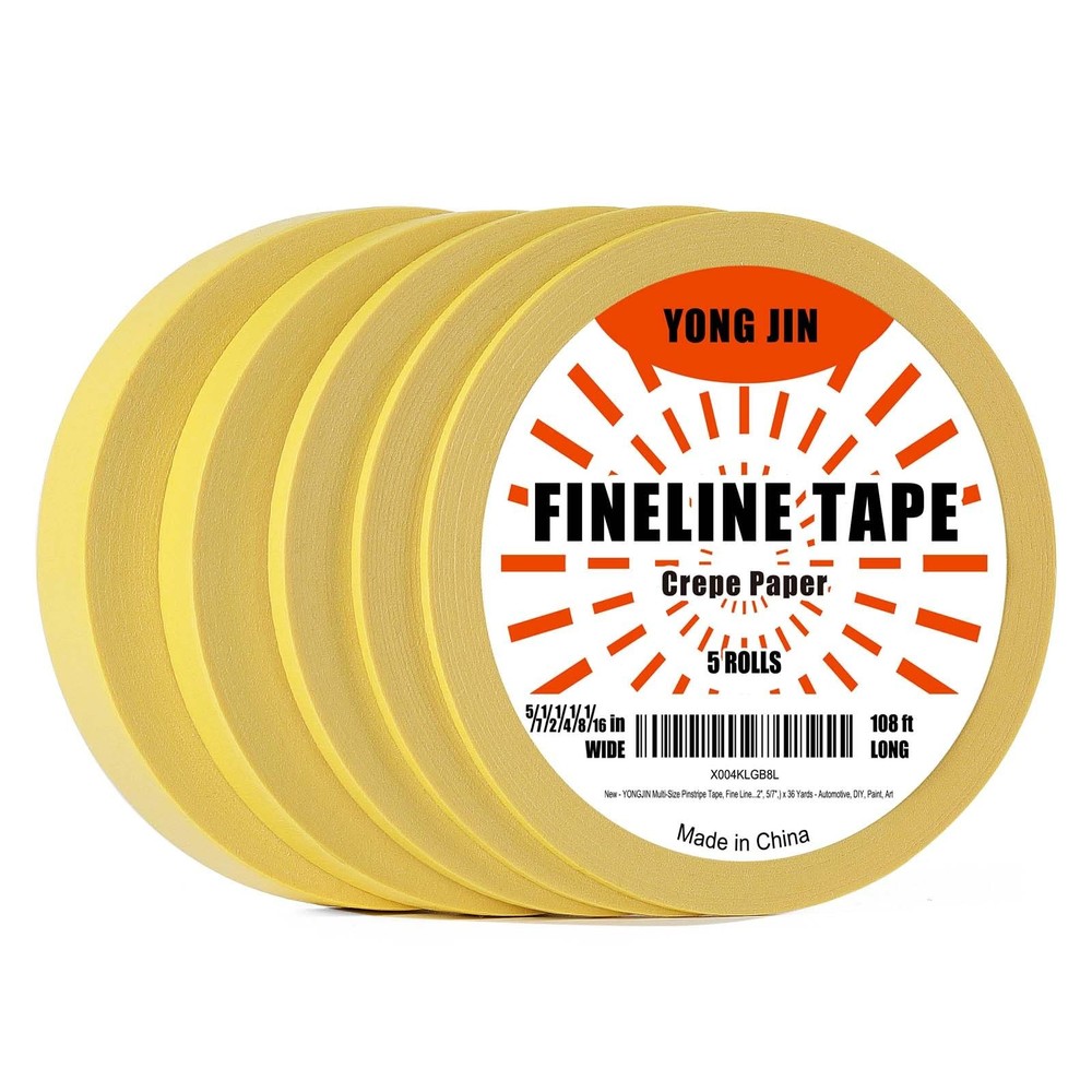 Multi-Size Pinstripe Tape, Fine Line Masking Tape Set for Automotive, DIY, Pa…