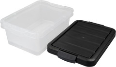 14 Quart Latching Storage Bins with Lids – 2 Pack Organizing Boxes