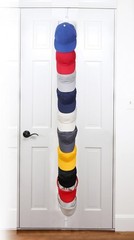 Contemporary Cap Rack FAV | Over Door Organizer for 40 Caps – Secure & Stylish