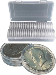 Coin 50 Clear Plastic Holder Capsules Silver Dollar Morgan Silver Dollar 40MM