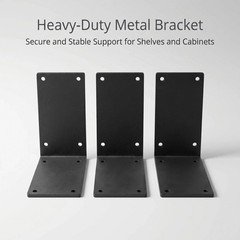 8packs Metal Corner Brackets,﻿90 Degree Angle Post Bracket-4″x 4″ Large Conne…