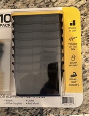 NEW 🔥10 Pack Greenmade Mini Bins with Lids Stackable Storage Bins Organizing