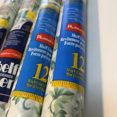Vintage Rubbermaid Lot 4 Sealed Peel Stick Shelf Liner 90’s COUNTRY IVY Cottage