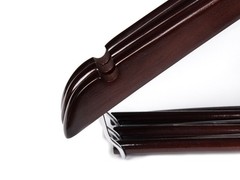Quality Hangers Wooden Hangers Beautiful Sturdy Suit Coat Hangers Locking Bar