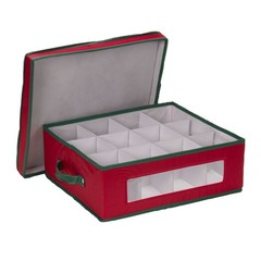538RED Holiday China Dinnerware Storage Chest for Coffee Mugs | Removable Lid…
