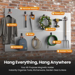 4 Pack Large Heavy Duty Magnetic Hook Extra Strong Magnetic Garage Hooks Big …