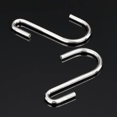 30-Pack Silver S Hooks for Hanging 2.4 Inch, Small S Hooks Alloy Steel Hanger…