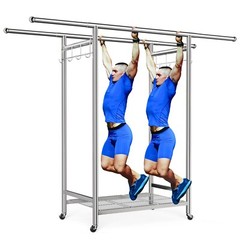 Heavy Duty Stainless Steel Clothes Rack Garment Rack with Wheel 750Lbs Load