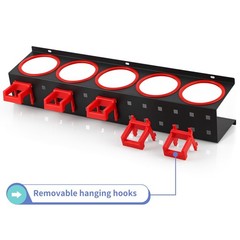 2 Pcs Spray Bottle Storage Rack, Wall Mount Bottle Organizer Car Detailing, Stee