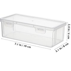 Bread Stora Box Airtight Plastic Container 7.48X3.74X2.36In
