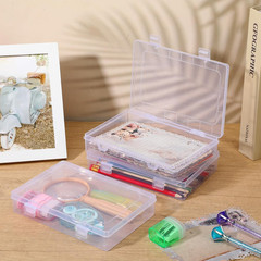 12 Pack Stackable Clear Plastic Storage Boxes with Lids for Organizing Supplies