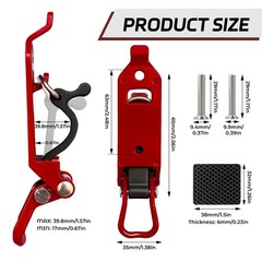8Pcs Shovel Mount for Roof Rack – Shovel Holder Metal Rubber Clamp Mounting B…