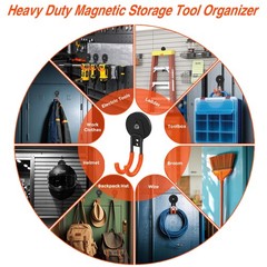 Strong Magnetic Hooks Heavy Duty, 2.6in Neodymium Magnets With Hooks For Hang…