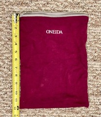 Oneida Silver Tarnish Keeper Storage Zipper Bags Two 15″ X 15″ & One 12″ X 9″