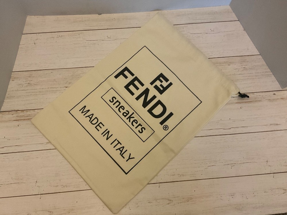 FENDI CREAM DRAWSTRING CLOSURE DUST Cover BAG 15 X 11 INCHES Sneaker Storage