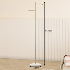 Heavy Duty Dual-pole Clothes Rail Anti-Collapse Garment Rack Coat Hanger Stand