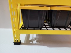 9 x Lowe’s Teeny Tote Black W/ 3D Printed Yellow Rack