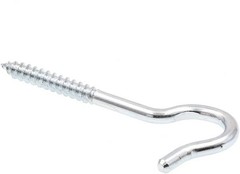Secure 10 Pack Lag Thread Round Bend Hooks – 1/4” x 4-1/8” for Durable Hanging