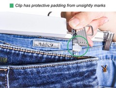 10 Pack 14.17″ Solid White Wooden Pant Skirt Hangers Bottom Hangers for Slack