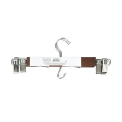 Walnut Finish Wood Pant & Skirt Adult Hangers, 3 Count