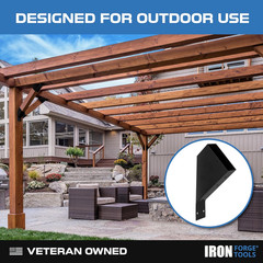 8 Pack 2×4 Pergola Brackets 45 Degree Corner Kit Steel Powder Coated Roof Gazebo