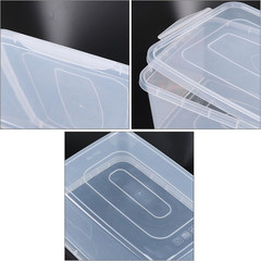 14 Quart Clear Plastic Latching Storage Containers – 4 Pack with Lids