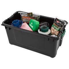 Remington 22 Gallon Storage Bin with Lid Heavy Duty Latching Tote Container
