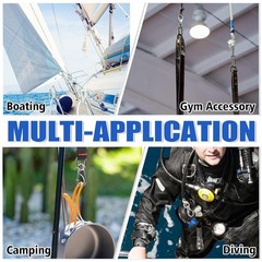 360-Degree Rotating Snap Hooks – 2 Pack for Boat, Flagpole, and Leash