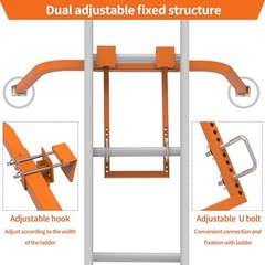 Ladder Stabilizer,Extended Ladder Stabilizer Accessory for Roof Pro Orange